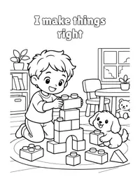 I make things right coloring page