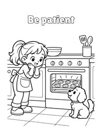 Be patient coloring page