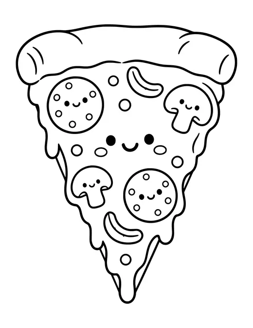 Pizza Slice coloring page
