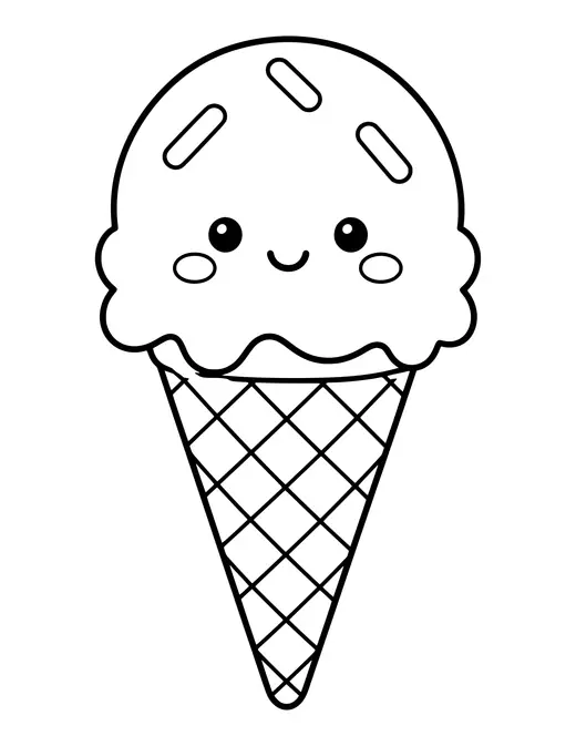 Ice Cream Cone coloring page