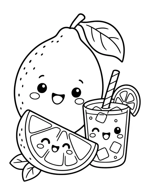 Lemon Pals coloring page