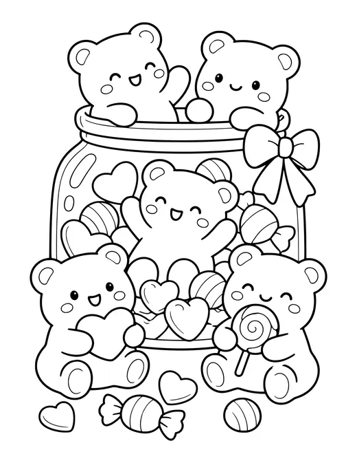 Gummy Bears coloring page