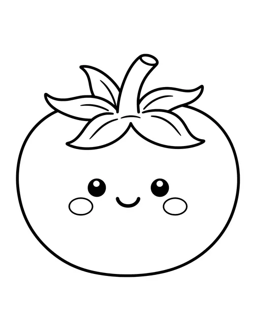 Tomato coloring page