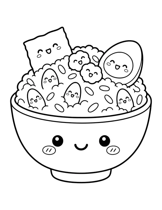 Rice Bowl coloring page