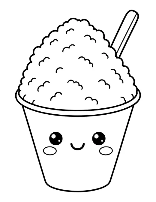Snow Cone coloring page