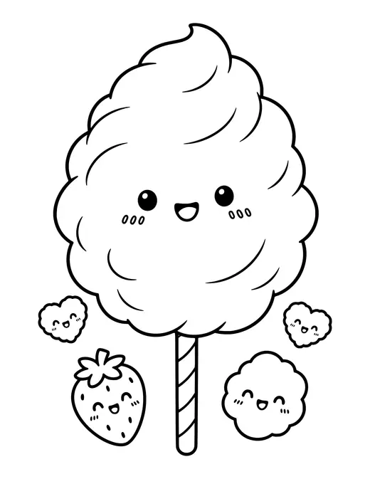 Cotton Candy coloring page