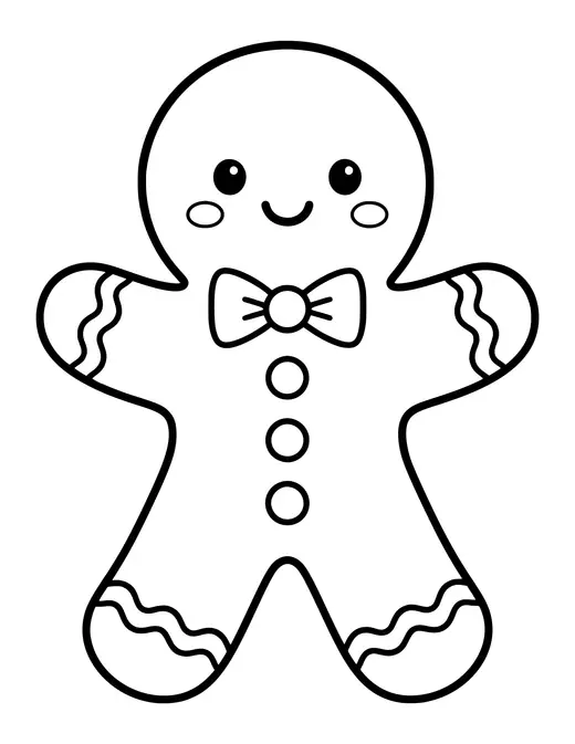 Gingerbread Cookie coloring page