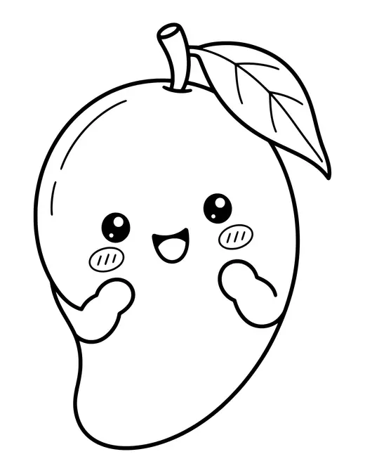 Mango coloring page