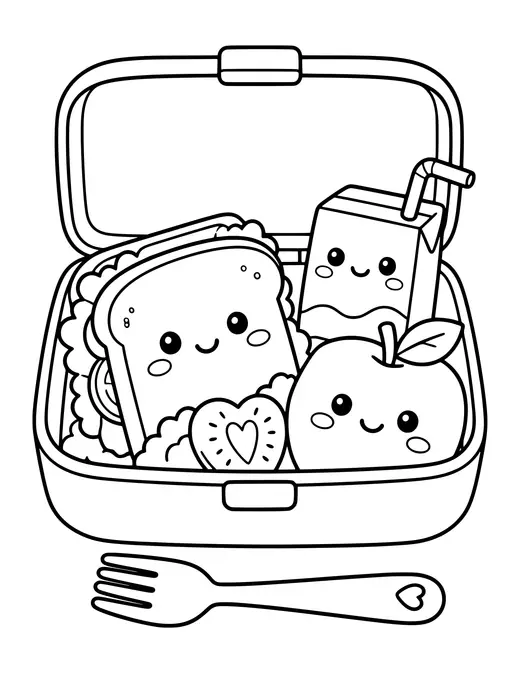Lunch Box coloring page