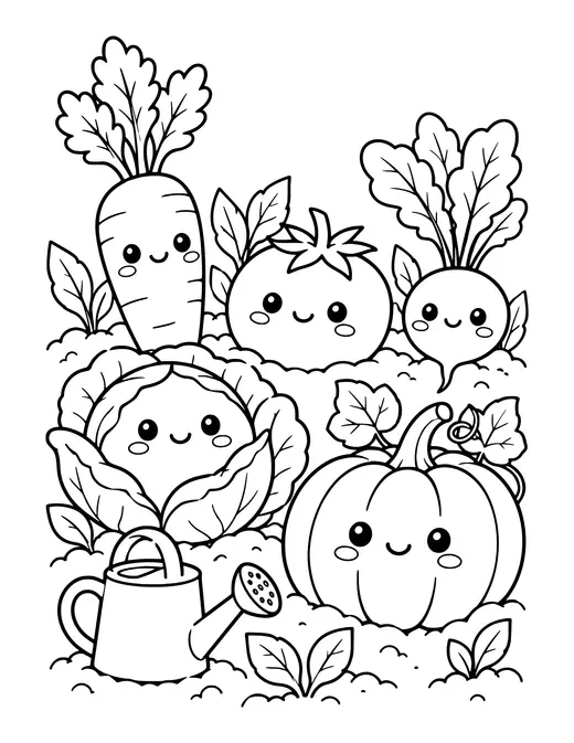 Veggie Garden coloring page