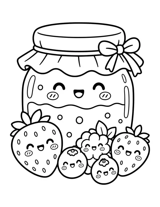 Jam Jar coloring page