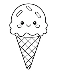Ice Cream Cone coloring page