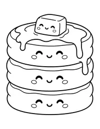 Pancake Stack coloring page