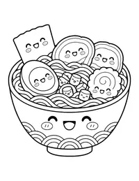 Ramen Bowl coloring page