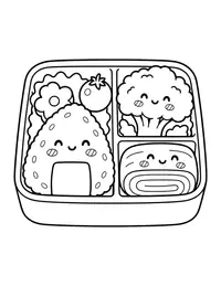 Bento Box coloring page