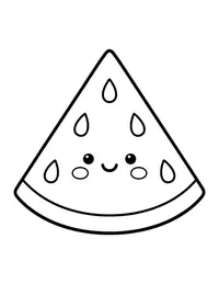 Watermelon Slice coloring page