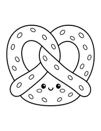 Pretzel coloring page