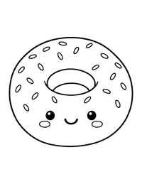 Bagel coloring page