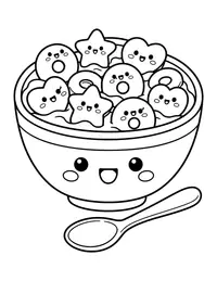 Cereal Bowl coloring page