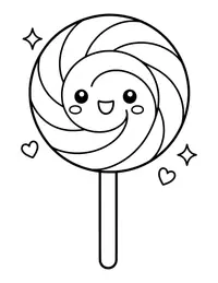 Lollipop coloring page