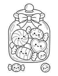 Candy Jar coloring page