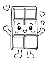 Chocolate Bar coloring page