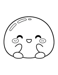Mochi coloring page