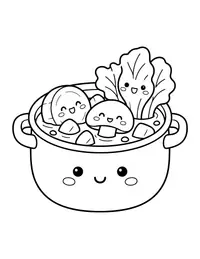 Soup Pot coloring page