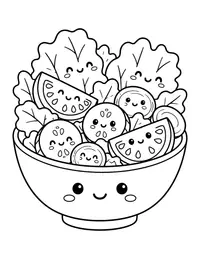 Salad Bowl coloring page