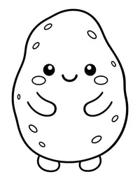 Potato coloring page