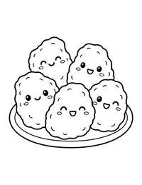 Chicken Nuggets coloring page
