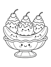 Banana Split coloring page