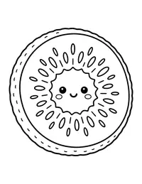 Kiwi Slice coloring page