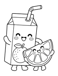 Orange Juice coloring page