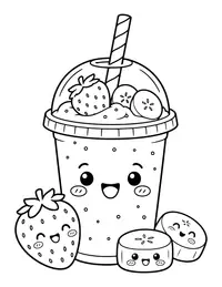 Smoothie coloring page