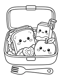 Lunch Box coloring page