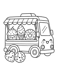Food Truck Treats coloring page