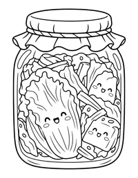 Kimchi Jar coloring page