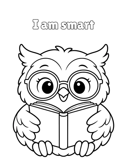 I am smart coloring page