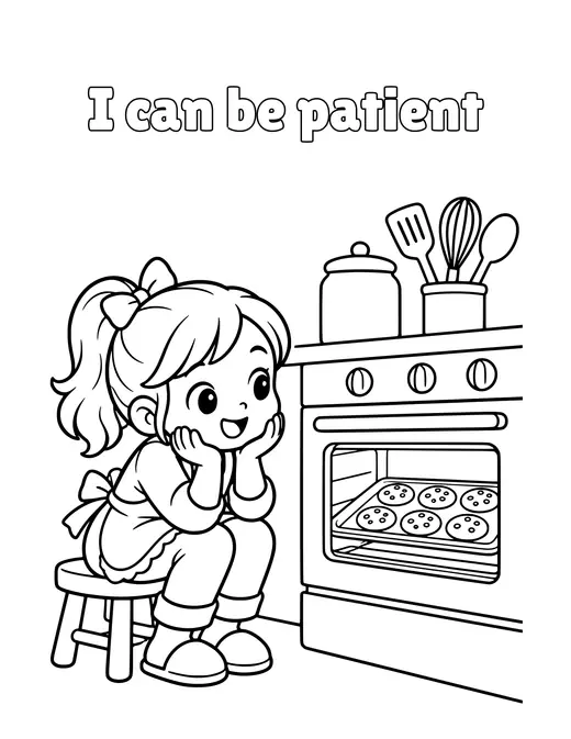I can be patient coloring page