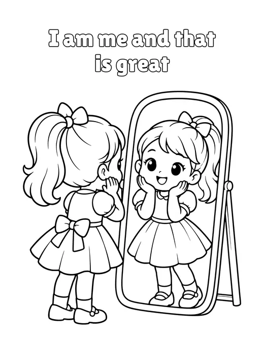 I am me and that is great coloring page