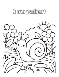 I am patient coloring page