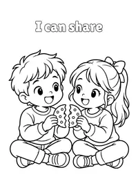 I can share coloring page