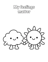 My feelings matter coloring page