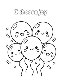I choose joy coloring page