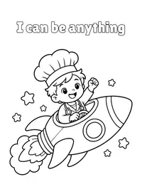 I can be anything coloring page