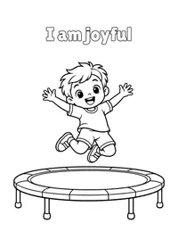 I am joyful coloring page