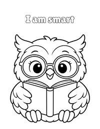 I am smart coloring page
