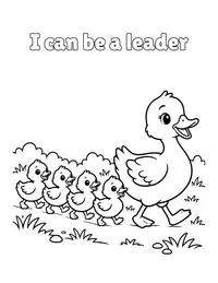 I can be a leader coloring page