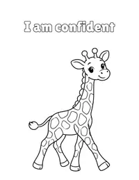 I am confident coloring page